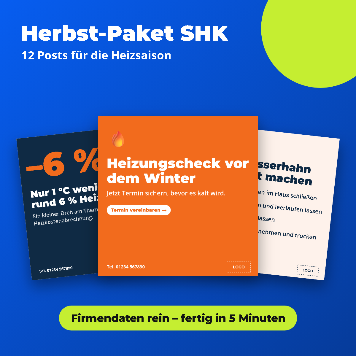 Vorschau: Herbst-Paket SHK: 12 Posts für die Heizsaison