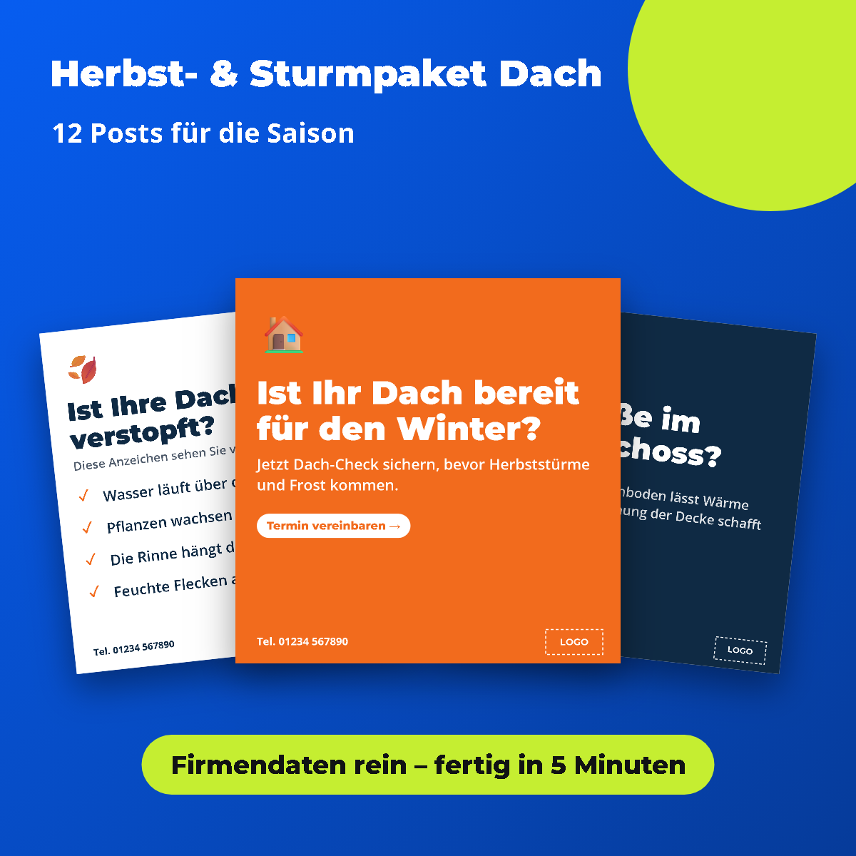 Vorschau: Herbst- & Sturmpaket Dach: 12 Posts