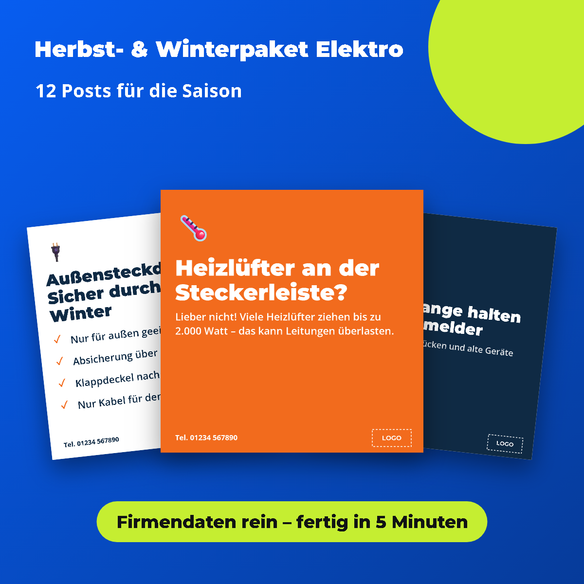 Vorschau: Herbst- & Winterpaket Elektro: 12 Posts