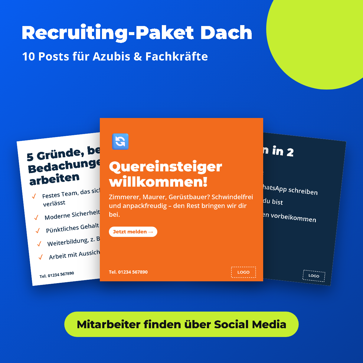 Vorschau: Recruiting-Paket Dach: Azubis & Fachkräfte