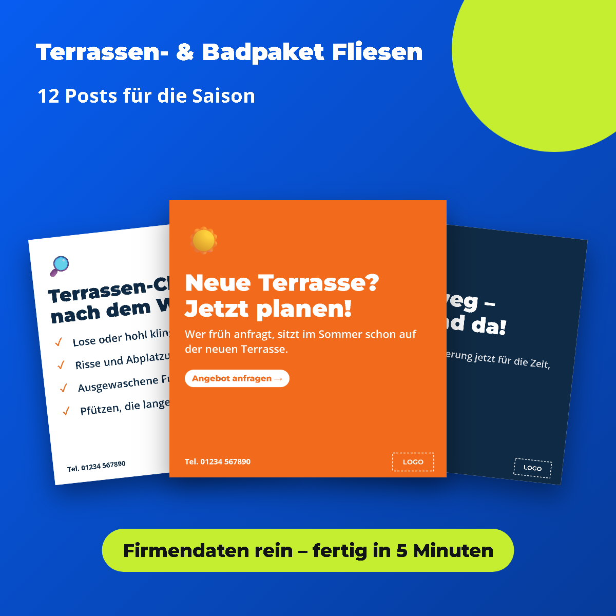 Vorschau: Terrassen- & Badpaket Fliesen: 12 Posts